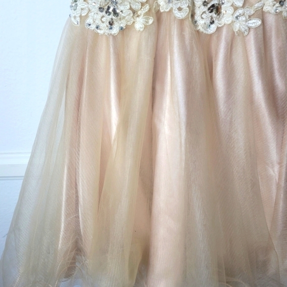 Dancing Queen Whimsical Romantic Lace & Tulle  Embroidered Dress Size XS - Picture 6 of 12